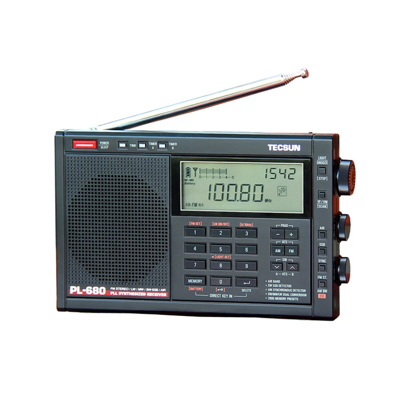 

Lusya Tecsun PL-680 High Performance Full Band Digital Tuning Stereo Radio FM AM Radio SW SSB