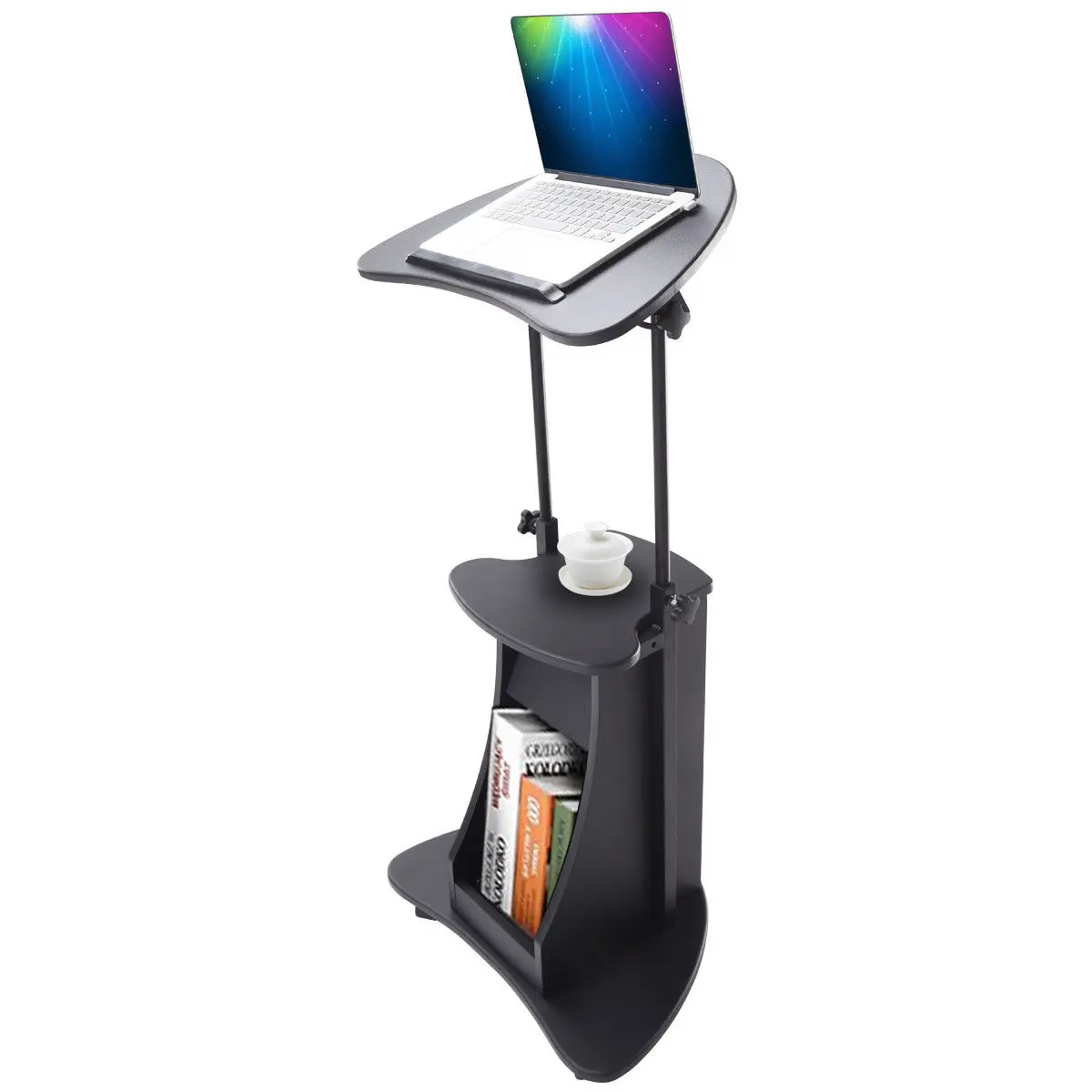 Giantex ارتفاع قابل للتعديل الميل أعلى مكتب للحاسوب شخصي الجدول الحديثة دفتر موقف الكمبيوتر 31 \
