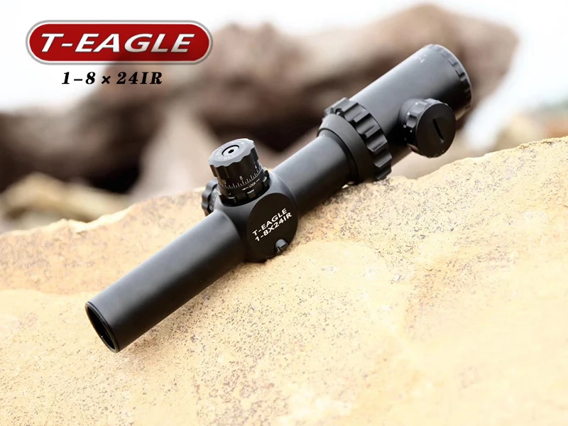 Тактический T-Eagle 1-8x24 IR тактический прицел для Airrifle Sniper охотничья Оптика прицел осветительный прицел для стрельбы