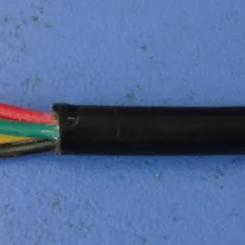 100 м/лот 4pin(черно-красный-зеленый-желтый) кабель для пикселей света, с черным ПВХ покрытием, 20AWG