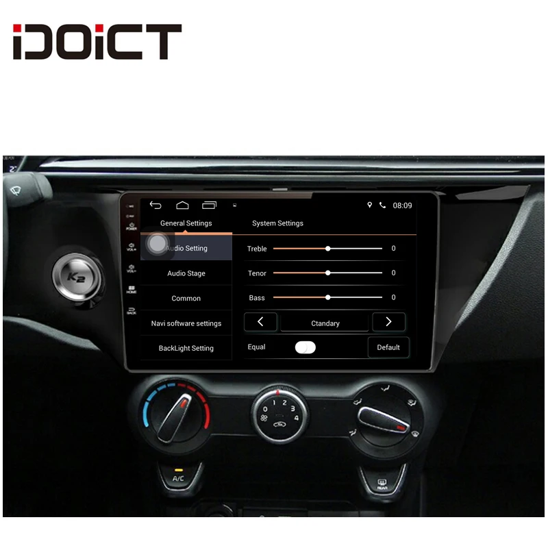 Perfect IDOICT Android 8.1 IPS  2G+32G  Car DVD Player GPS Navigation Multimedia For KIA K2 Rio 2017 radio  car stereo 2