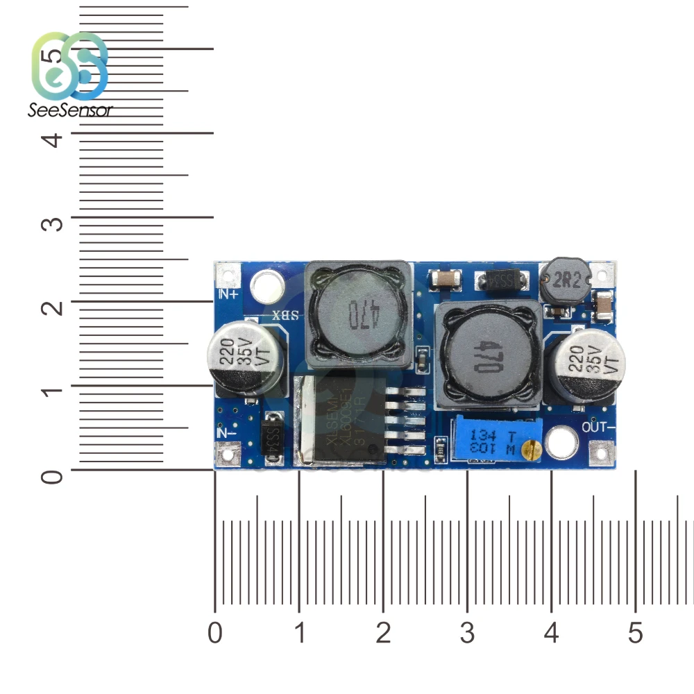 DC-DC 1,25-35 в XL6009 автоматический повышающий понижающий преобразователь Регулируемый повышающий понижающий модуль Солнечная плата напряжения MOSFET переключатель DSN6000AUD