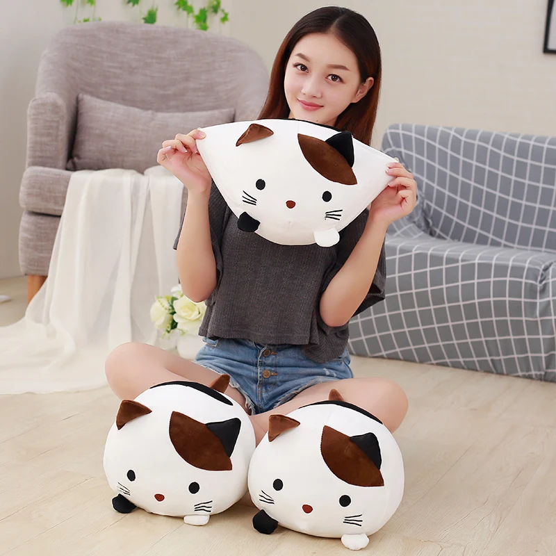 1 шт. 30 см креативные плюшевые игрушки Kawaii Cat мягкая набивная хлопковая подушка