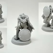 [Лун способ миниатюры] Klukva миниатюры варвар чувак-Definitive Edition 54 мм Смола Миниатюрный