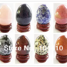 40x30 мм ручной работы ремесел смешанных материалов розового кварца синий песок камень яйцо украшения Коллекционные вещи и подарок