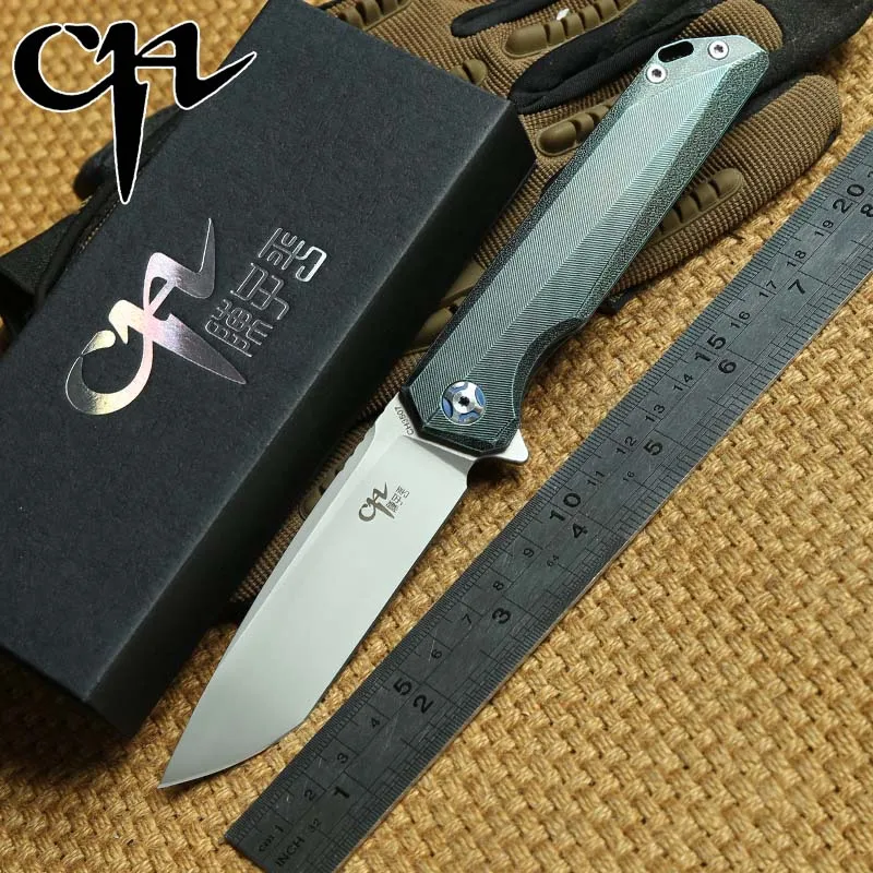 CH 3507 Складной Нож С флиппером M390 лезвие с шариковым подшипником, титановая ручка, походные ножи для выживания, инструменты для повседневного использования - Цвет: Blue
