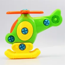 Новые детские дети аэроплан головоломка образовательные игрушки мультфильм игрушка самолет дети разборка сборка для подарка