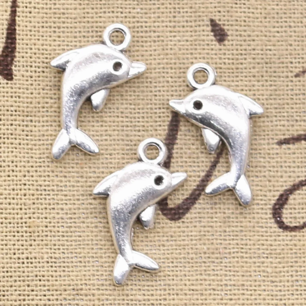 

8pcs Charms lovely dolphin 23x13mm Antique Making pendant fit,Vintage Tibetan Silver Bronze,DIY bracelet necklace