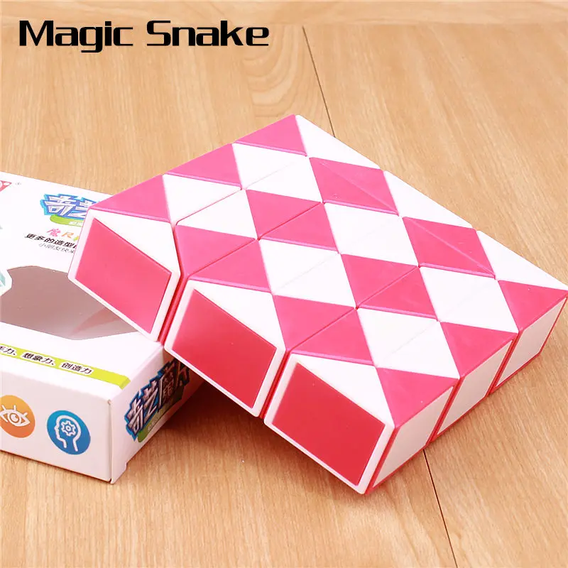 QIYI волшебный Змеиный скоростной куб 24 36 48 сегментов головоломки кубики развивающие волшебные игрушки-линейки для детей