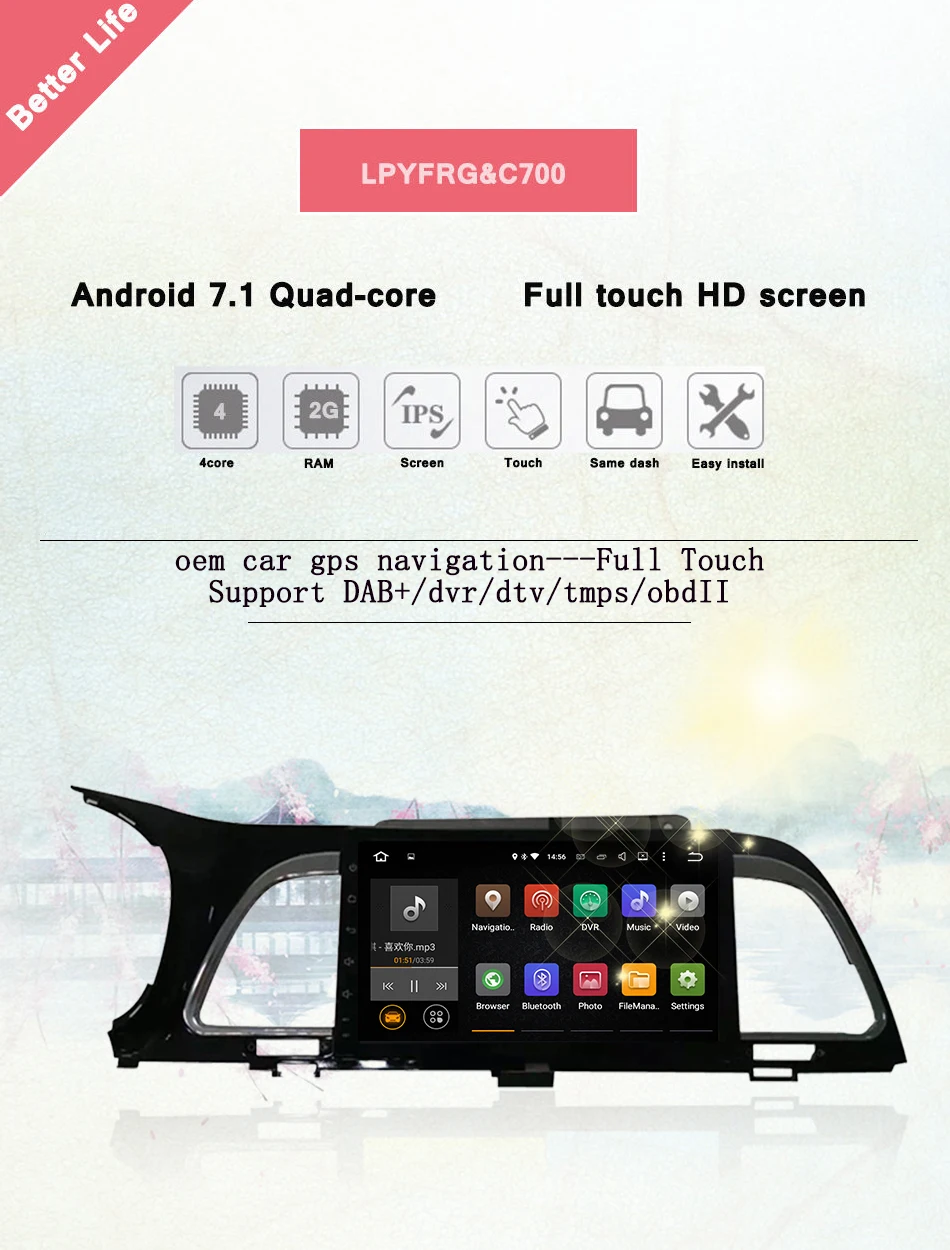 Excellent 1024*600 Quad Core 2G Android 7.1 Car GPS Navigation for KIA K4 2014 Autoradio Multimedia Audio Stereo no dvd tape recorder 2 Excellent 1024*600 Quad Core 2G Android 7.1 Car GPS Navigation for KIA K4 2014 Autoradio Multimedia Audio Stereo no dvd tape recorder 2