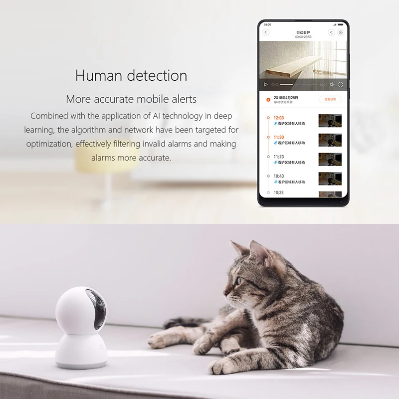 Xiaomi Mijia смарт-видеокамера 1080P WiFi Поворотная камера безопасности Ночная веб-камера 360 Угол беспроводной Бесшумный Мотор ip-камера Wifi камера