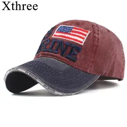 Xthree 100% мыть хлопок Бейсбол Кепки s Для мужчин морской Hat Кепки вышивка Casquette папа шляпа для Для женщин Gorras snapback