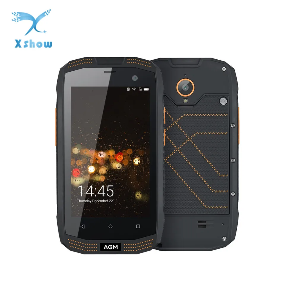 

AGM A2 Rio 4.0" 4G LTE IP68 Waterproof Mobile Phone Android 5.1 Qualcomm MSM8909 Quad Core 2G+16G SOS NFC Smartphone No Russian