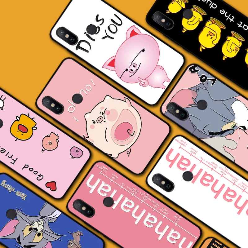 

Cartoon Tom Cat Phone Case For Xiaomi Mi A2 lite Cover Redmi 6A 6 Pro Cases Good 3D Silicone Cover For Redmi Note 5 Capa Mi A1