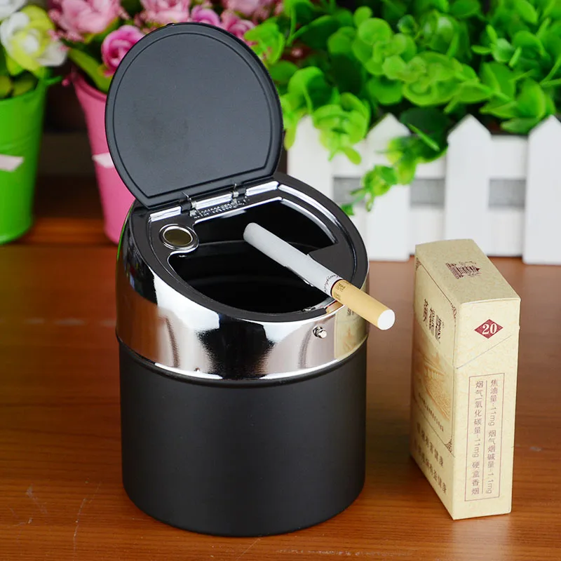 

Stainless Steel Cover Ashtray Creative Personality Fashion European Gift Boyfriend Birthday Gift Ashtray Home Decoration