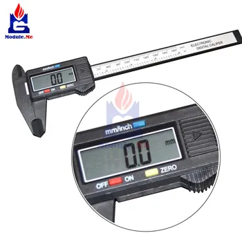 

150mm 6 Inches LCD Digital Electronic Carbon Fiber Vernier Composites Digital Caliper Gauge Micrometer