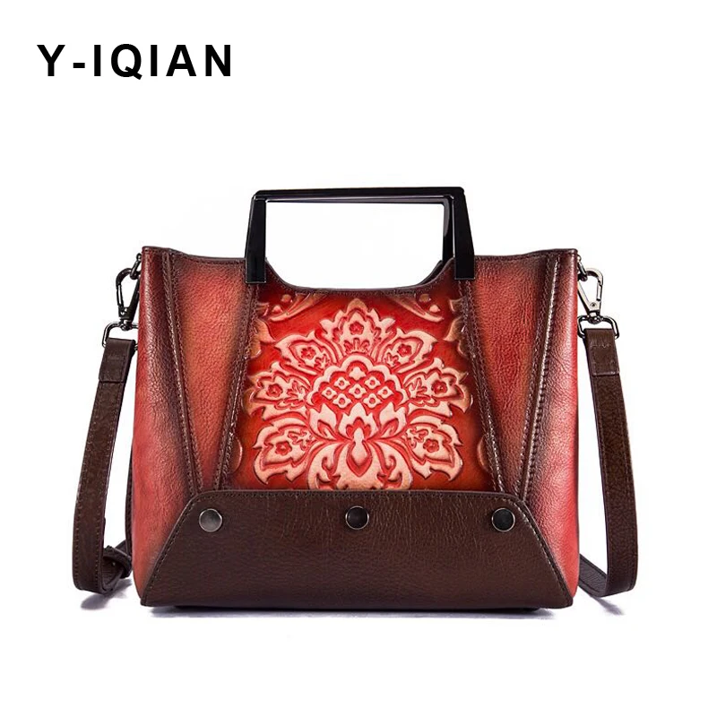 

2018 New 100% Genuine leather Women handbags handbags Cross-border goods Europe Simple handbag women Briefcase Shoulder Messenge