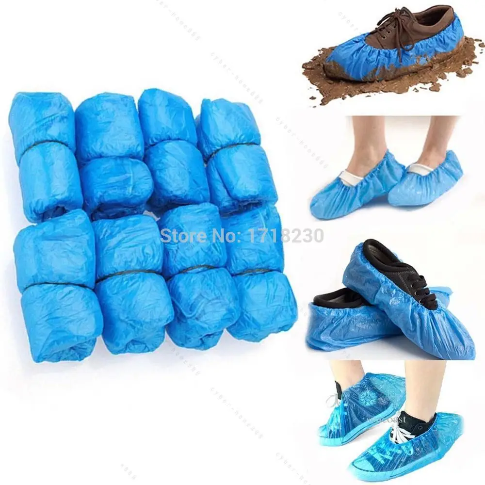 Disposable Plastic Carpet Cleaning Rain Waterproof Shoe Cover Protect
