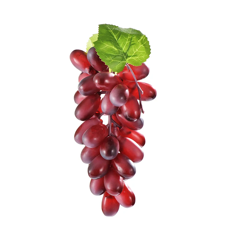 

Artificial Fruit Grapes soft PU Fake Decorative Fruit Lifelike Home Wedding Party Garden Decor mini simulation fruit vegetables