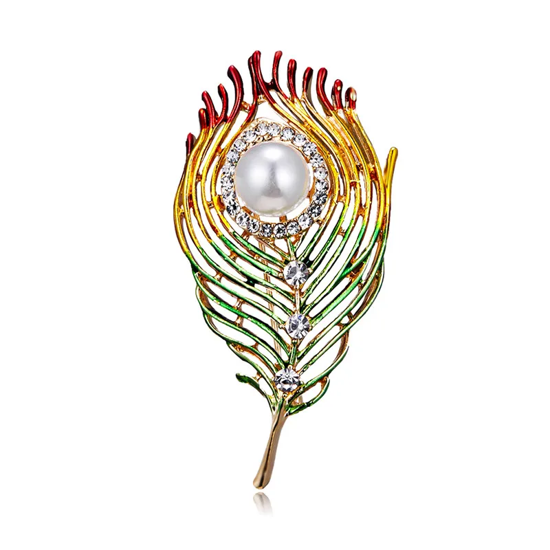 Новая эмалированная растительная бамбуковая броши в форме цветка розы Женская и мужская растительная брошь на булавке для девушек, брошь на шляпу, сумку, подарок - Окраска металла: 4