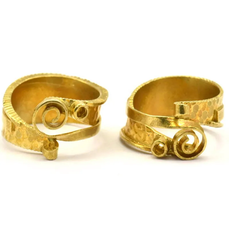 

, 2pc.. Raw Brass( Hole Size : 2mm) Ring Settings N160
