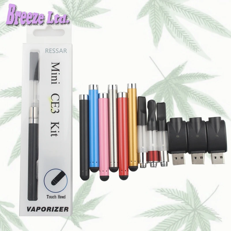 

BUD Touch Pen Blister Kit Vape Pen CBD Oil Atomizer Vaporizer Pen Cartridge Pen CE3 Atomizer Bud Touch Battery E Cig Kits