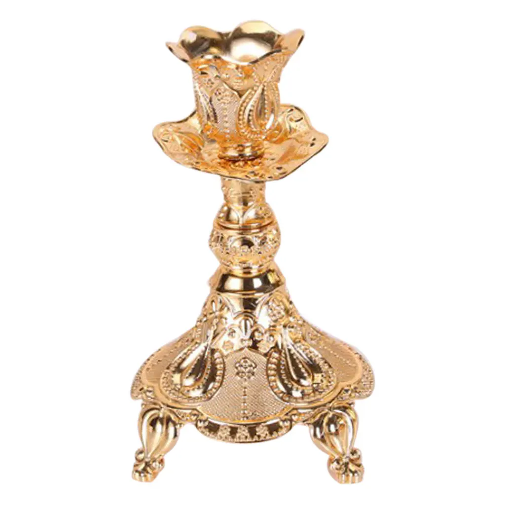 1/3/5 Heads Vintage Desktop Candle Holder Candlestick Candelabra Mood Light Accessories Home Table Dining Decoratons