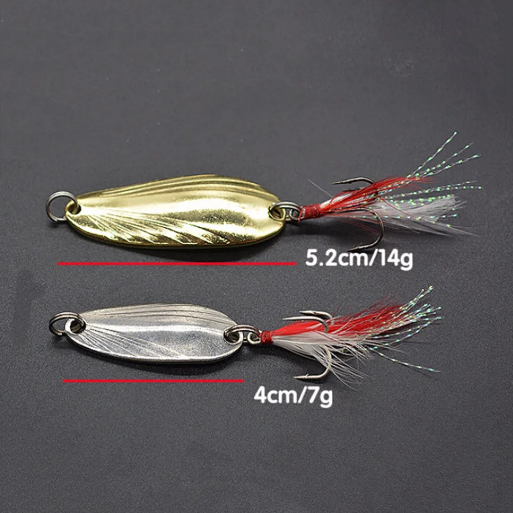 Fishing spoon lure metal lure silver/gold 7g 14g spoon bait hard lure