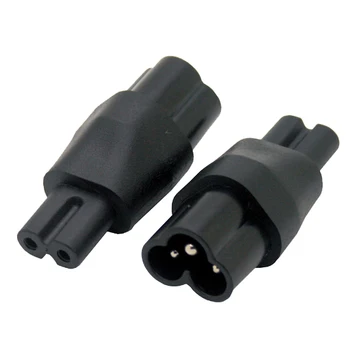 

IEC 3Pin Female to 2Pin Male IEC 320 C6 to C7 power adapter, IEC 320 C6 male to C7 2 pin female power adapter #WPT604