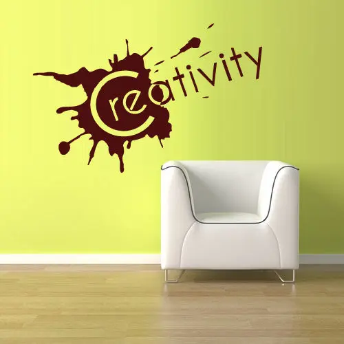 

Art Wall Vinyl Sticker Bedroom Decal Words Sign Quote Creativity Blot DIY Wall Stickers Quality Wallpaper Interior Decor LA786