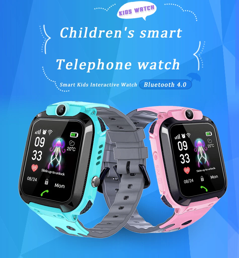 BANGWEI lbs-трекер дети смотрят Камера touch Экран SOS вызова расположение детские часы Детские умные часы Q528 Y21 2G sim-карты + коробка