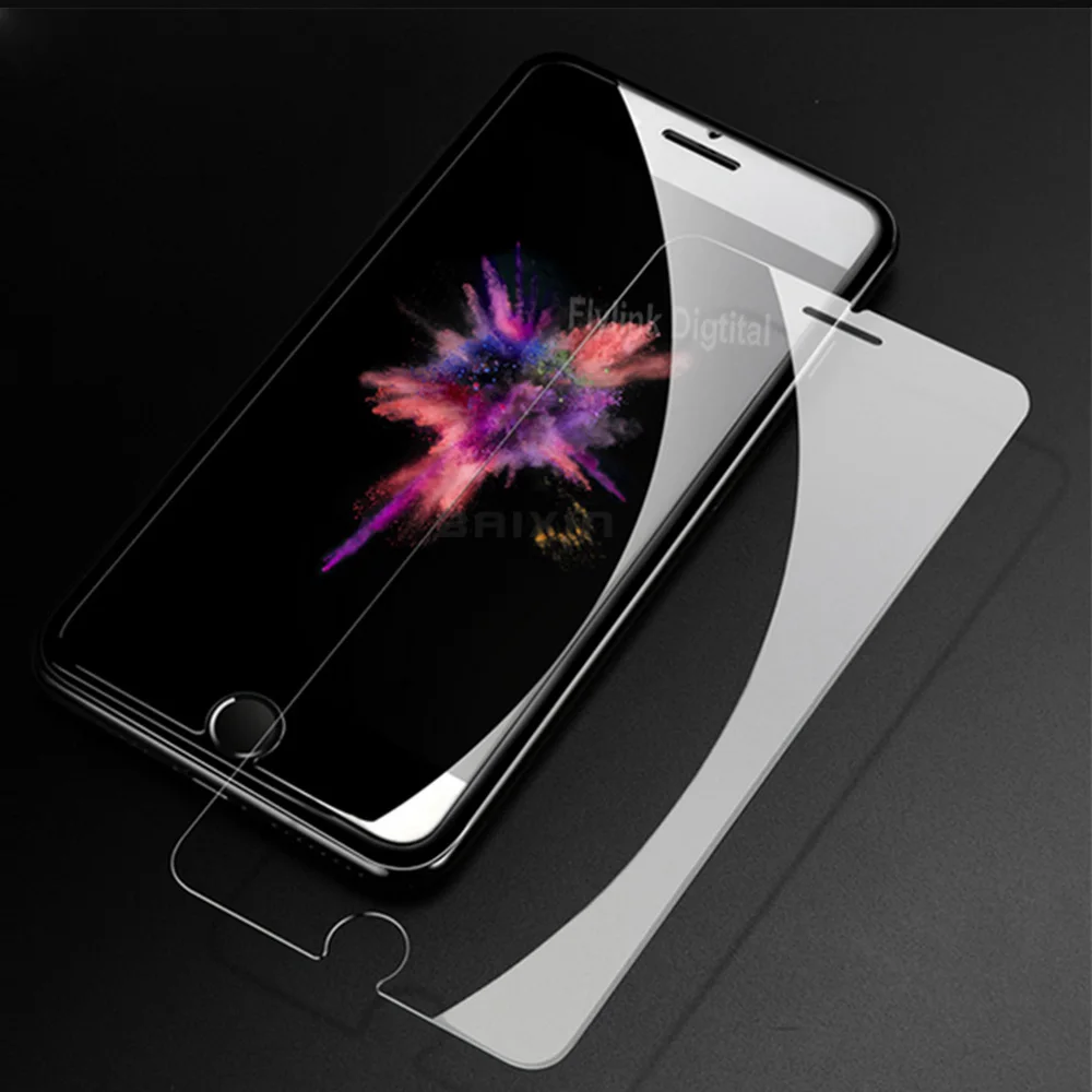 Защитное стекло на iphone 5S Защитная пленка для экрана из закаленного стекла чехол