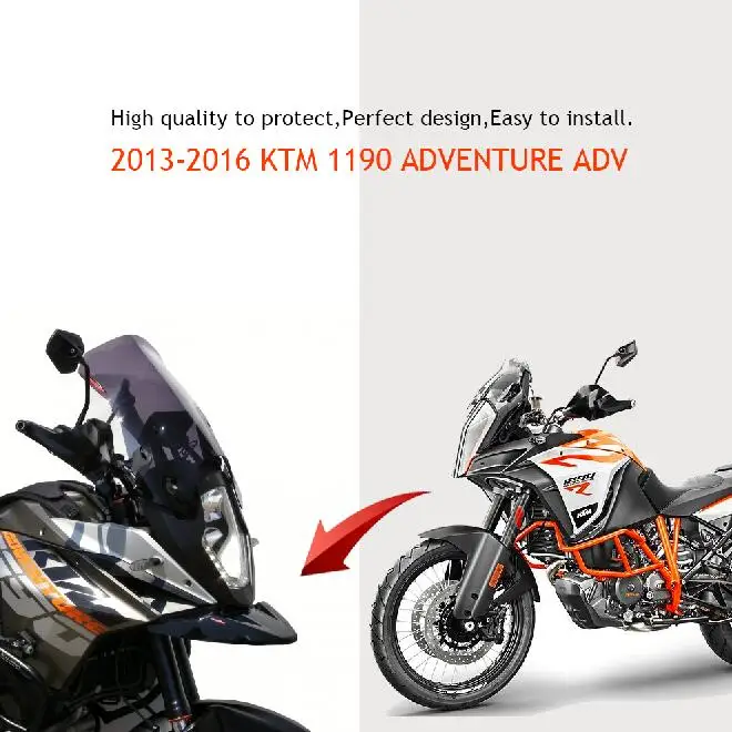 

For KTM 1190 ADVENTURE ADV Motorcycle Frame Front Nose Fairing Beak Cowl Protector Fender 2013 2014 2015 2016