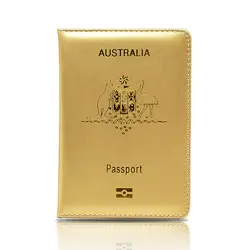 DIKEDAKU модные австралийские Обложка для паспорта блестящие женские Pu Leahter путешествия кредитных карт Обложка для паспорта милые Bronzing