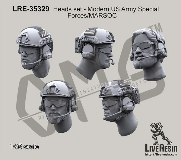 

IN STOCK Live Resin LRE-35329 1/35 Heads set