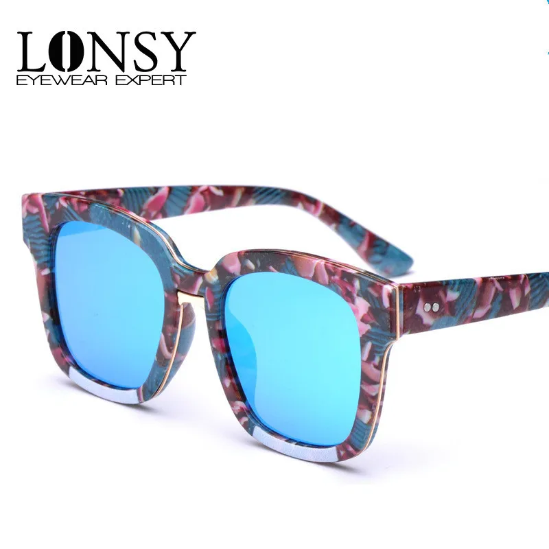 

LONSY Fashion Oversized Sunglasses Women Vintage Luxury Brand Designer Female Sun Glasses UV400 Retro oculos de sol feminino