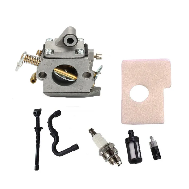 New C1Q-S57B Carburetor with Fuel Oil Filter Line Spark Plug Air for STIHL MS170 MS180 017 018 Carb Zama | Инструменты