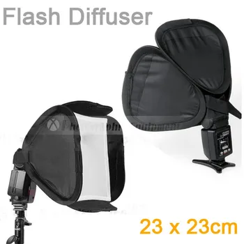 

Camera Flash Light Diffuser Soft Box Fits for SB600 SB800 SB900 430EX 580EX for YONGNUO YN-560 Softbox (23 x 23cm)