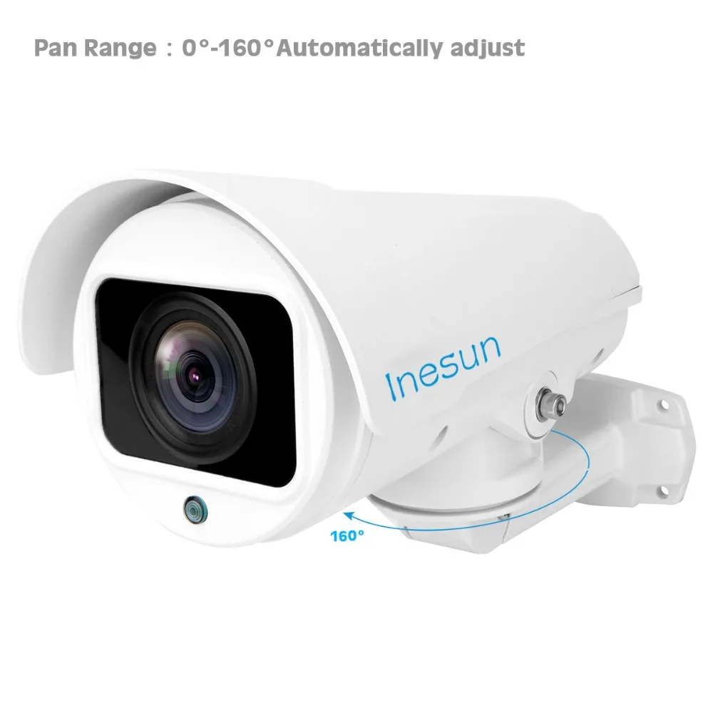 Inesun 10X Zoom PTZ наружная камера безопасности 5MP Super HD 4 в 1 TVI/CVI/AHD/CVBS CCTV камера водонепроницаемая 100ft IR ночного видения