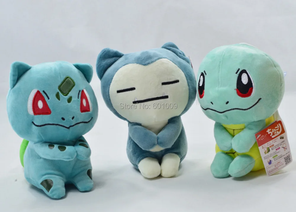 EMS 50/лот 9 видов стилей Vulpix Psyduck Snorlax Meowth Ash Ketchum bellbasaur 20 см, сидячий, плюшевый Кукла-подвеска