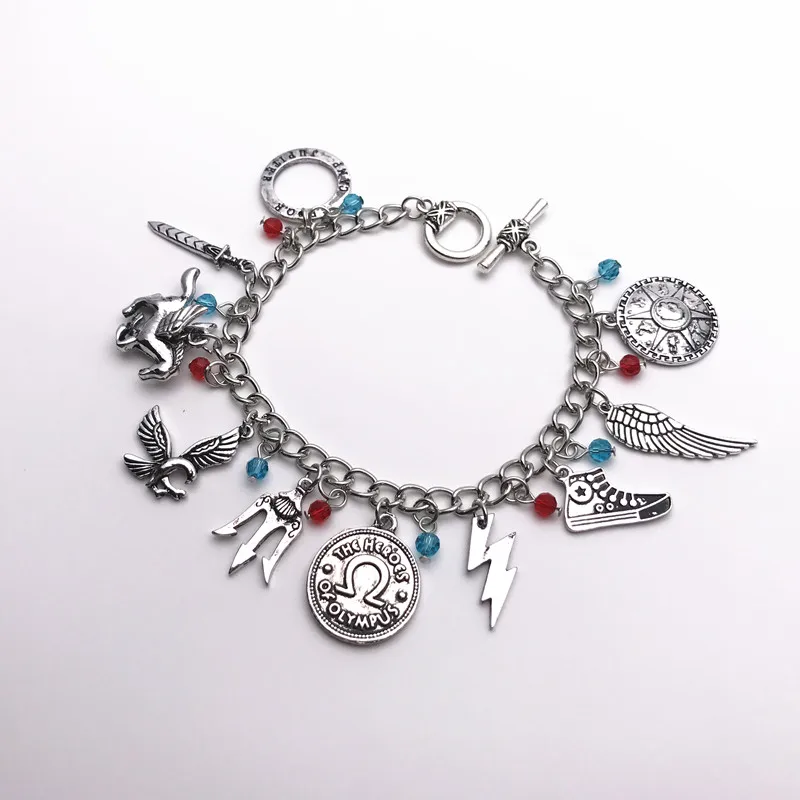 FANTASY UNIVERSE Бесплатная доставка 20 шт много Перси Джексон Шарм браслет ALLAA01|charm bracelet|a