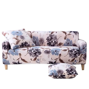 

sofa cover stretch polyester spandex elastic couch covers for sofa coat flower printing Europe loveseat cover