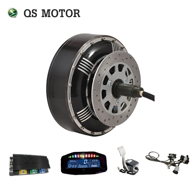 Qsmotor Dual 8000w 273 50h V3 Brushless Electric Car Hub Motor Qsmotor Dual 8000w 273 50h V3 Brushless Electric Car Hub Motor Conversion Kits With Apt Controller
