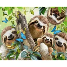 H2117 diamond mazaykav,diamond painting full drill,diamond embroider Sloth
