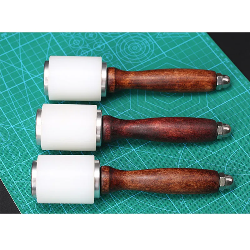 

21x5cm Wooden Material Leather Cutting Hammer Craft Stamping Tools Handmade Leather Craft DIY Hand Leather Tool