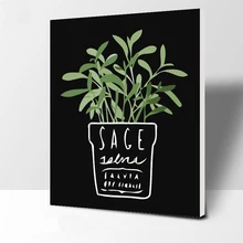 Картина зеленая картина с изображением листьев по номерам Современная Настенная художественная ручная роспись цифровая картина маслом на холсте для украшения дома