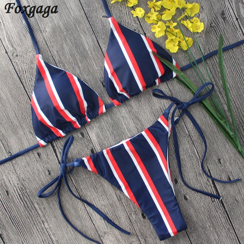 navy stripes bikini (1)