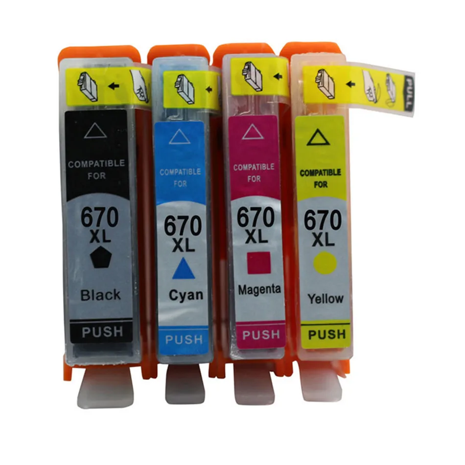Ink Cartridge Compatible for HP670 670 670XL Printers Deskjet Ink Advantage 3525 4615 4620 4625