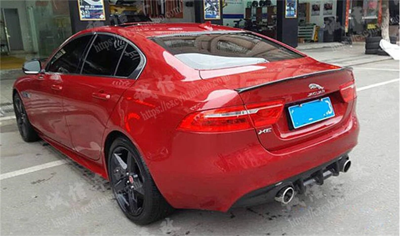 Auto Carbon Fiber Spoiler For Jaguar XE XEL 2015 Rear Trunk Spoilers Lid Diffuser High Quality Car Accessories