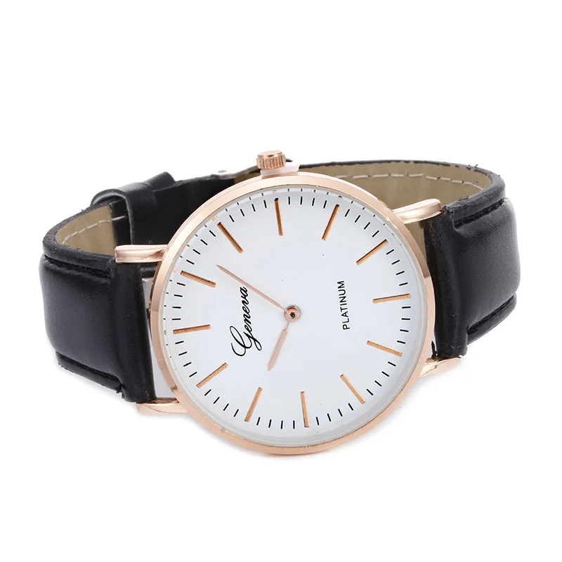 Casual Fashion Suit Watch Men Women Leather Quartz Watches Black Brown Strap Business Watches Top Brand Luxury Bayan Kol Saati Casual Fashion Suit Watch Men Women Leather Quartz Watches Black Brown Strap Business Watches Top Brand Luxury Bayan Kol Saati